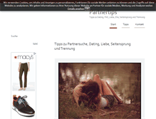 Tablet Screenshot of partnertips.de